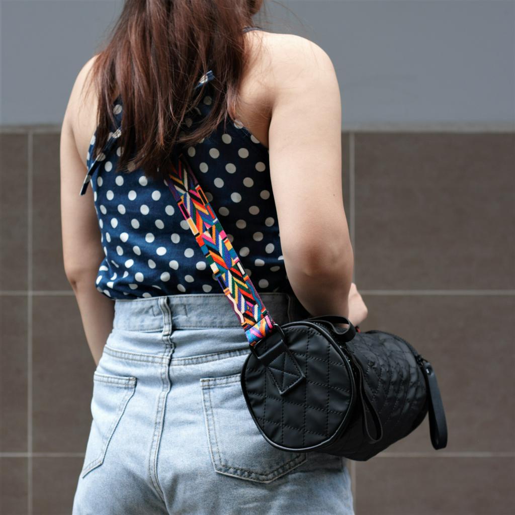[TÚI CHÉO] Túi Trống Bumbag Phiên Bản Dây Đeo Thổ Cẩm Xương Cá