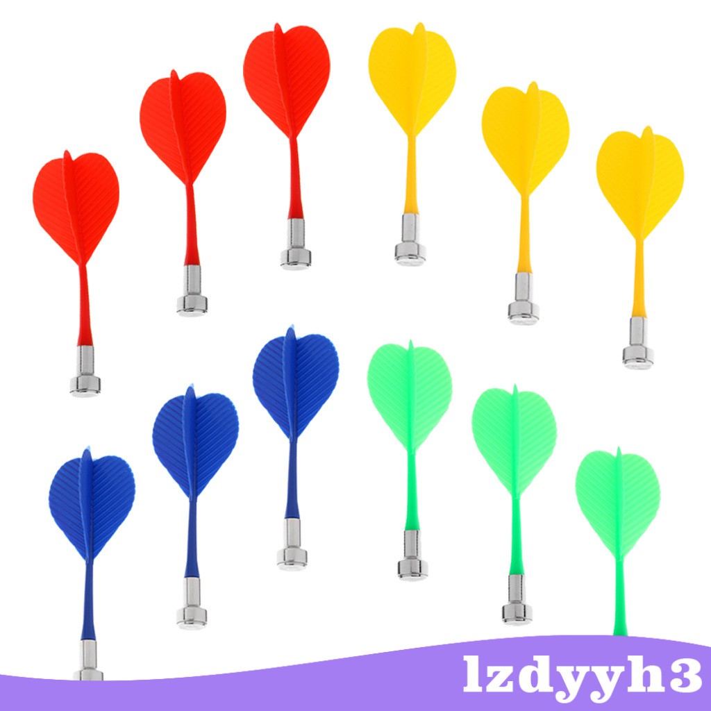 Bộ 12 Phi Tiêu Nam Châm Thay Thế Đầy Màu Sắc Lzdyyh3