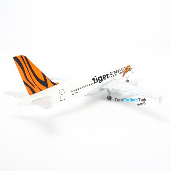 Mô hình máy bay Tiger Air Airbus A320 20cm Everfly