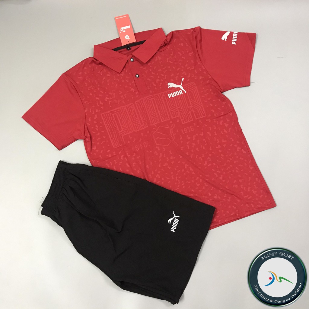 [B011] Bộ thể thao nam mùa hè 2020, quần áo thể thao nam cộc tay cổ bẻ | BigBuy360 - bigbuy360.vn