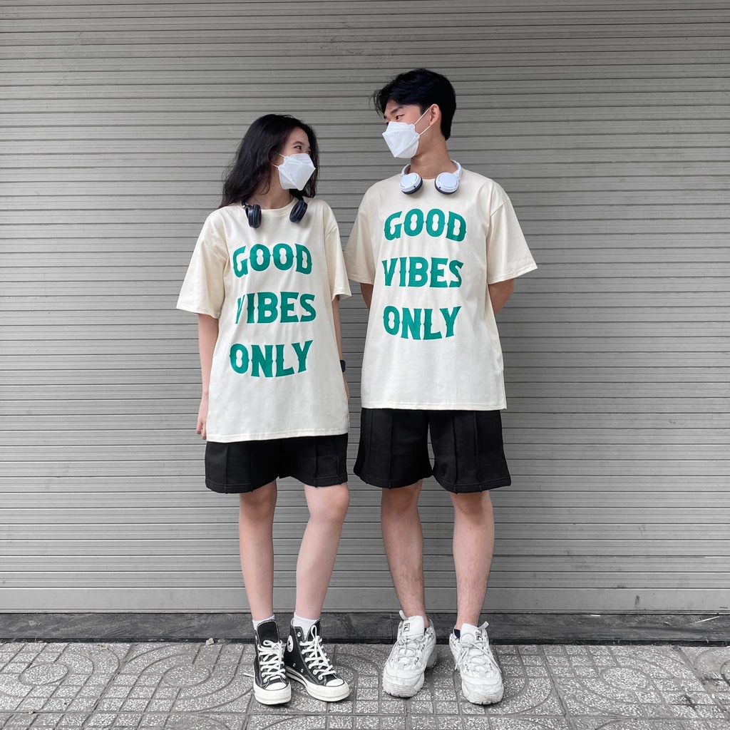 ÁO THUN FF FORM RỘNG GOOD VIBES ONLY TEE, VẢI THUN 2 CHIỀU COTTON 250GSM