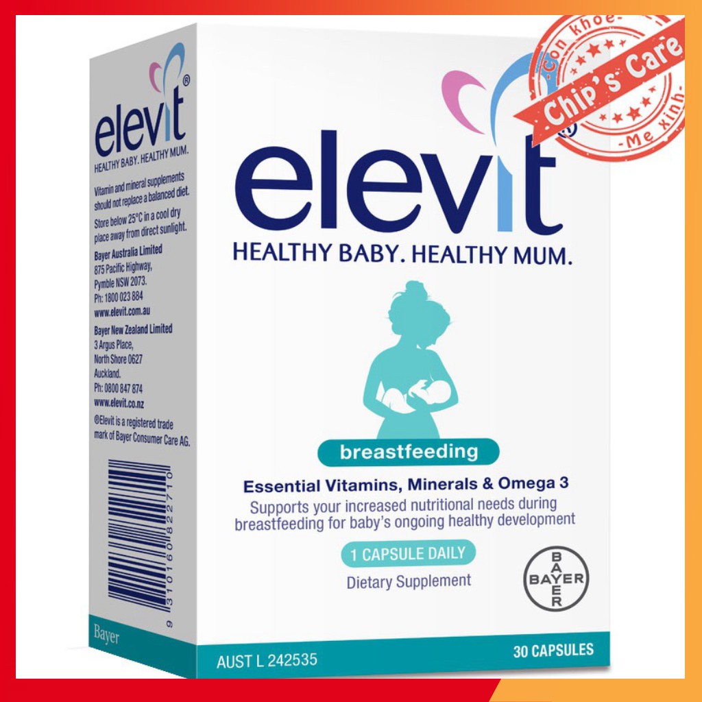 Vitamin Bú Elevit bổ sung Vitamin cho mẹ sau sinh