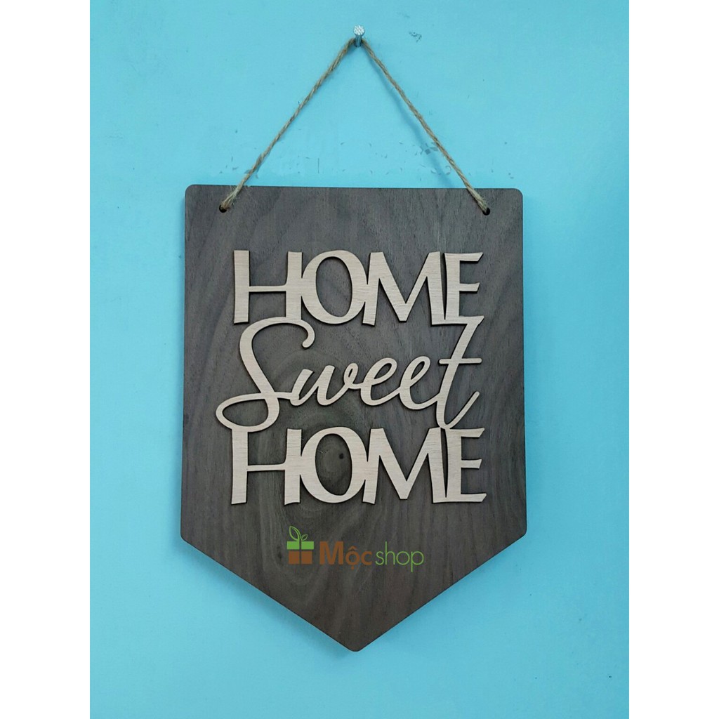 Bảng gỗ trang trí handmade 051 (home sweet