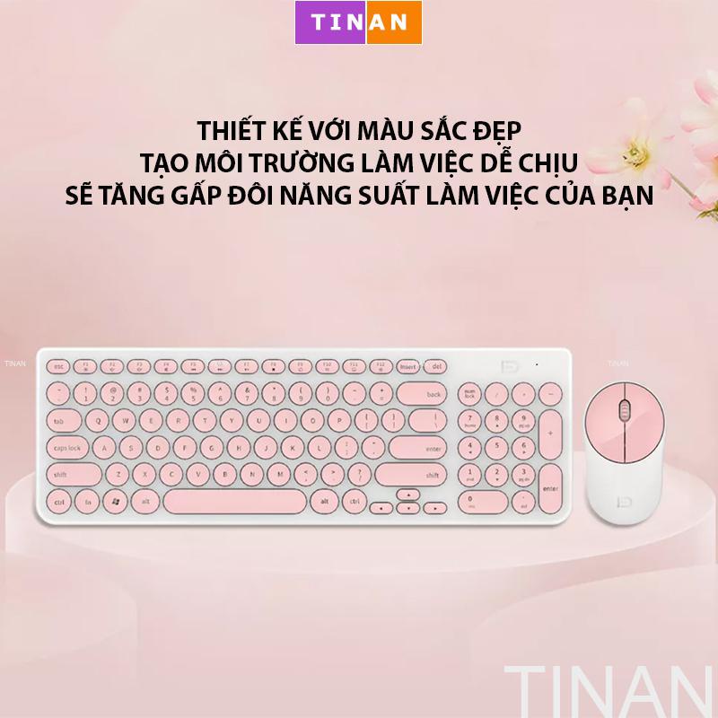 [USB 2.4G] Combo Chuột &amp; Bàn Phím Không Dây FD iK6630, Dùng Cho Văn Phòng, Học Tập
