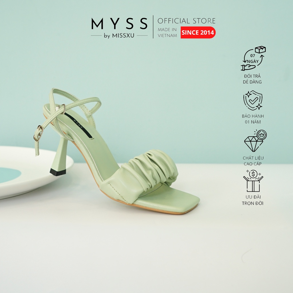 Giày sandal bản ngang quai nhúm 7 cm thời trang MYSS - SD161