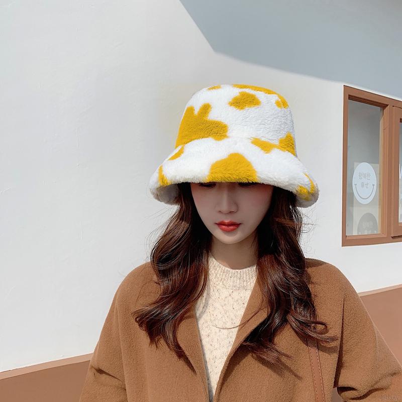 Nón tai bèo họa tiết da bò sữa thời trang Hàn Quốc