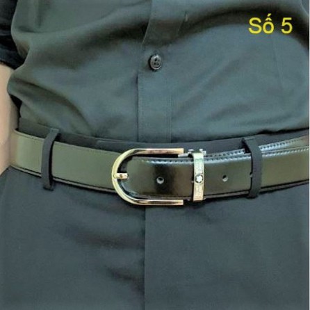 Thắt Lưng Da Nam MonBlanc Cao Cấp khoá kim fullbox-BH 01 năm