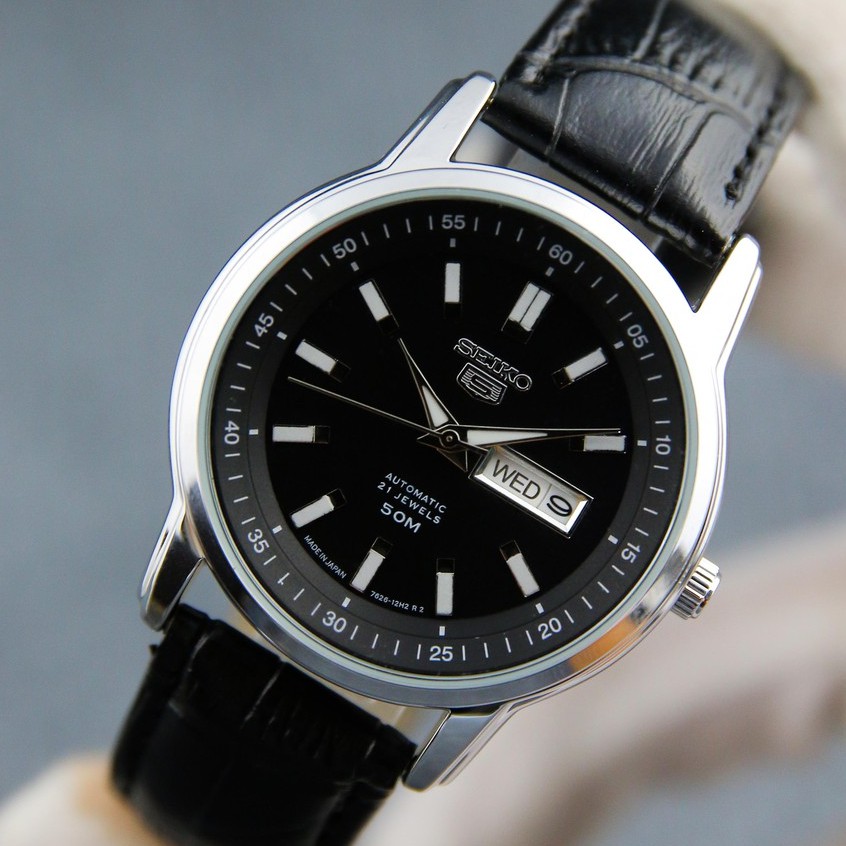 Đồng hồ nam dây da BE3234W mặt kính chống nước chống xước thiết kế lịch lãm 2 màu sang trọng