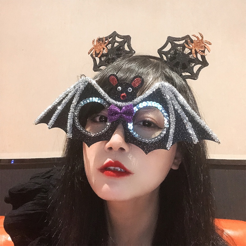 Flgo Băng Đô Rửa Mặt Chủ Đề Halloween Sáng Tạo Thoải Mái Cho Bé Gái