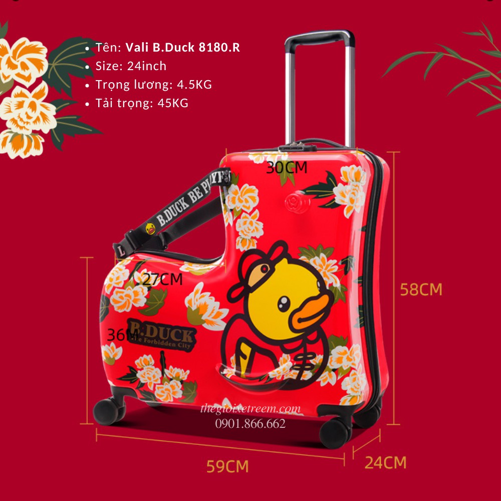 Vali cho bé hình vịt bản quyền BDuck 8180R