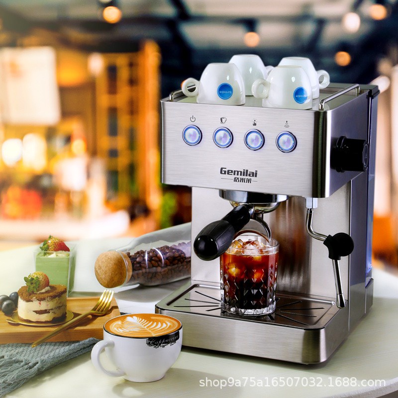 |HÀNG SỈ| Máy pha cà phê Gemilai Espresso CRM3005E. Áp suất 20bar. Pha Capuchino