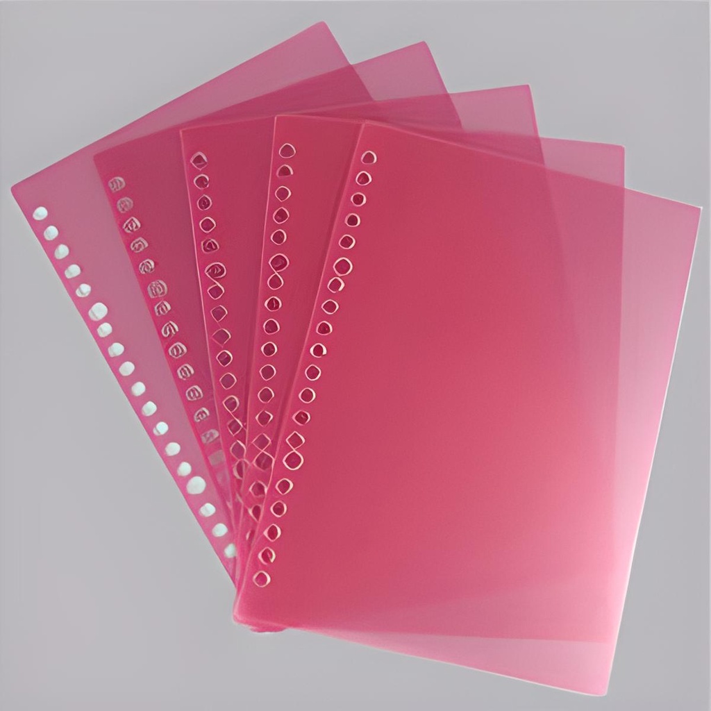 Bìa lá rời nhựa nhiều màu LIZAMO làm planer sổ còng đã đục lỗ bullet journal văn phòng phẩm khổ A4 A5 B5 CS178
