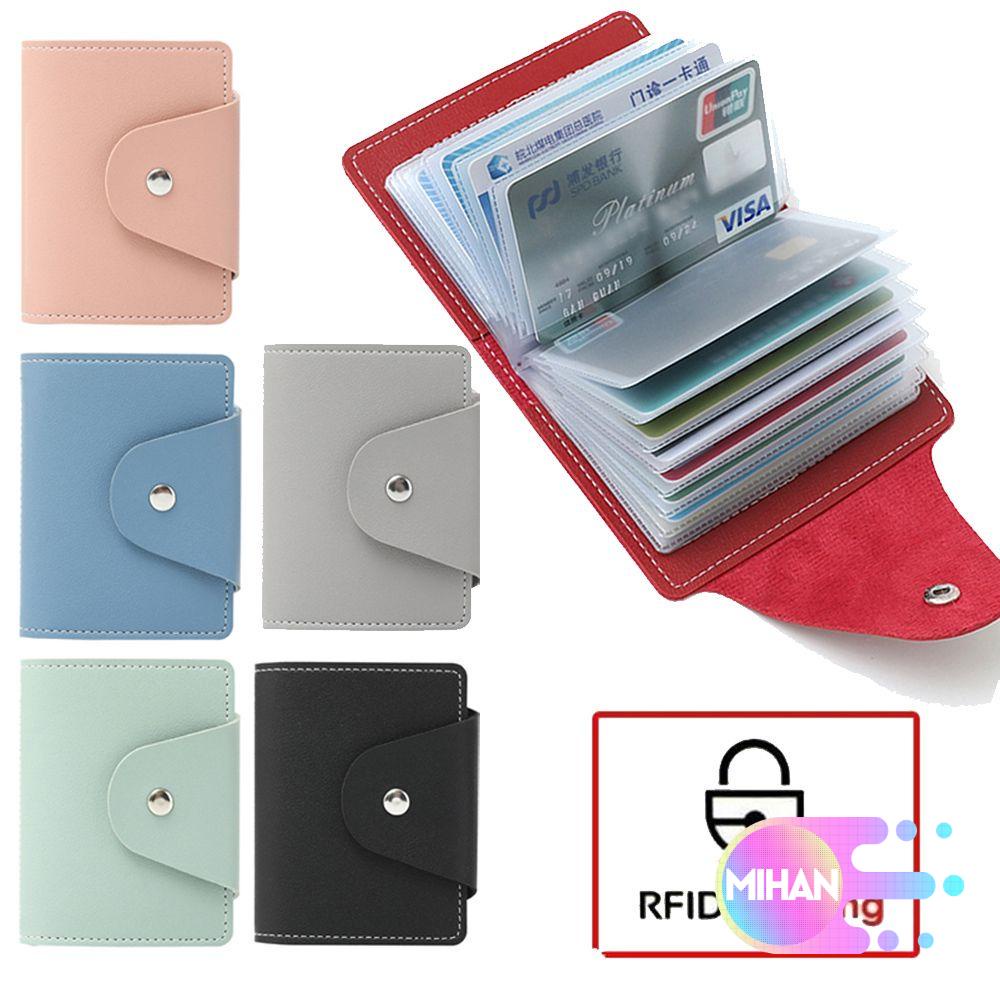 Ví da PU 34 ngăn đựng thẻ tín dụng RFID đa năng MIHAN1