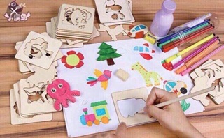 🔔🔔 Khuôn gỗ tập vẽ cho bé