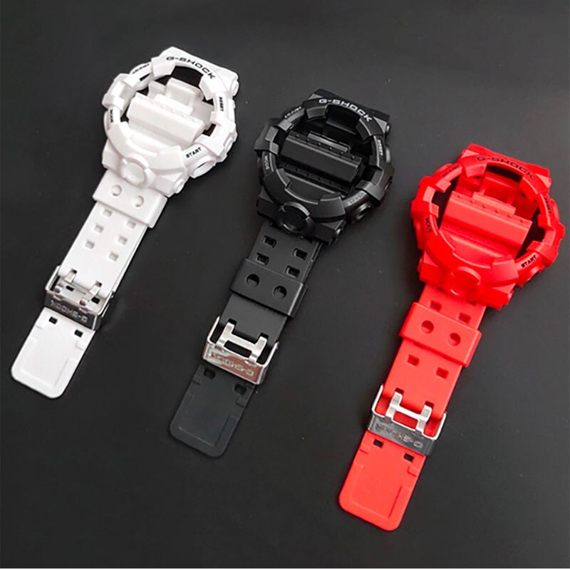 YIFILM Dây Đeo Thay Thế Chất Liệu Cao Su Cho Đồng Hồ Casio G-shock GA700 GA-700 GA710 GA735