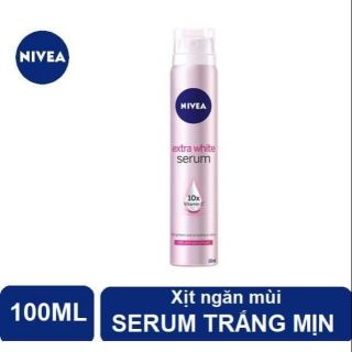 Xịt ngăn mùi Nivea Serum trắng mịn 100ml