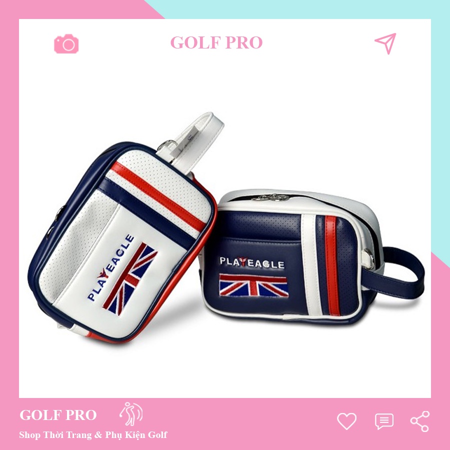 Túi golf cầm tay nam nữ clutch mini 2 ngăn chống nước cao cấp đựng phụ kiện cá nhân tiện lợi CT026