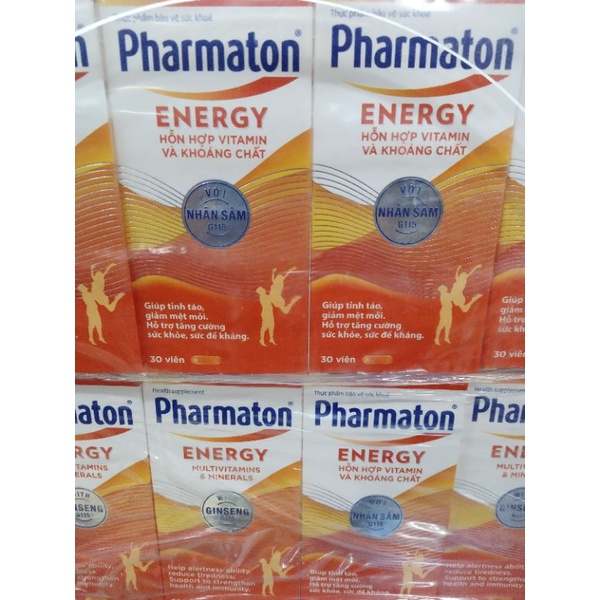 Pharmaton Energy Bổ sung vitamin và khoáng chất hộp 30 viên