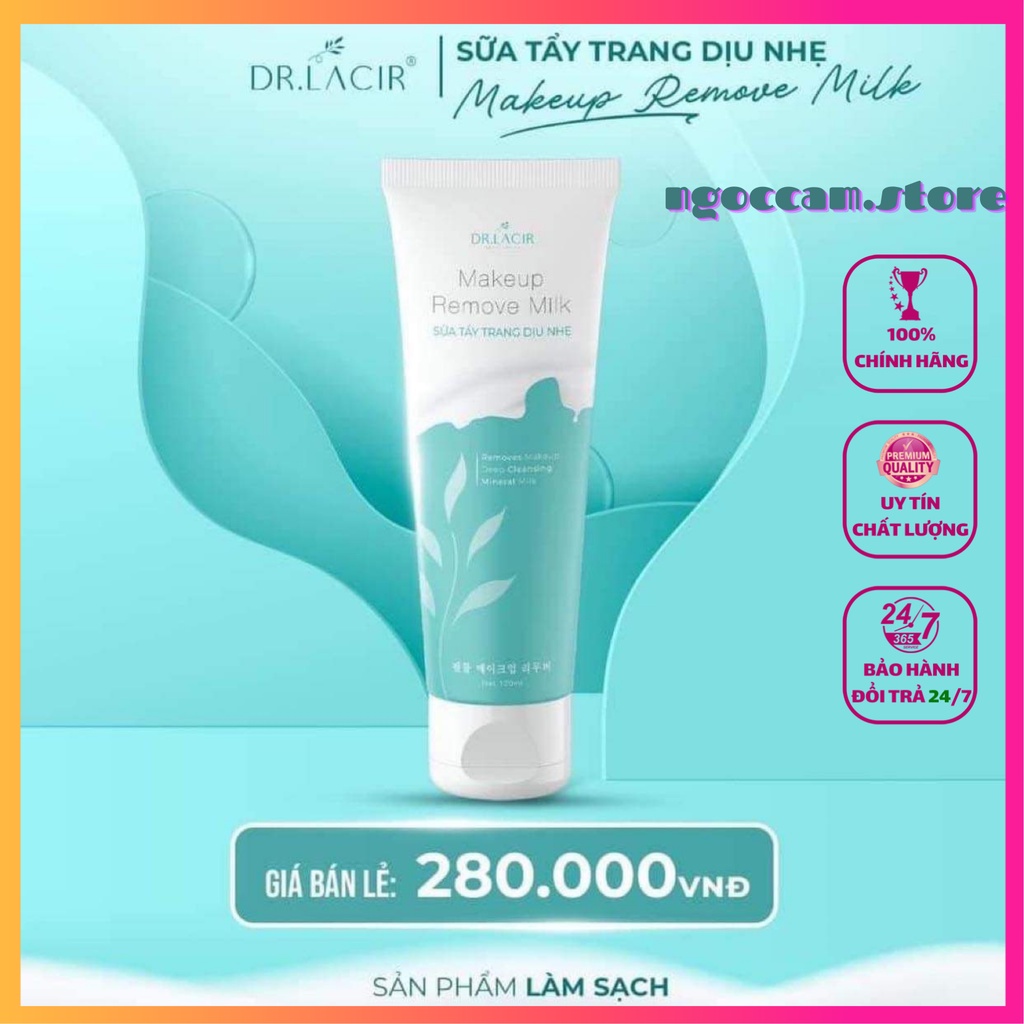 Sữa Tẩy Trang Dịu Nhẹ DR.LACIR, Giúp làm sạch lớp maskup, thải độc da, làm mềm mịn da, sữa tẩy trang , dịu nhẹ | BigBuy360 - bigbuy360.vn