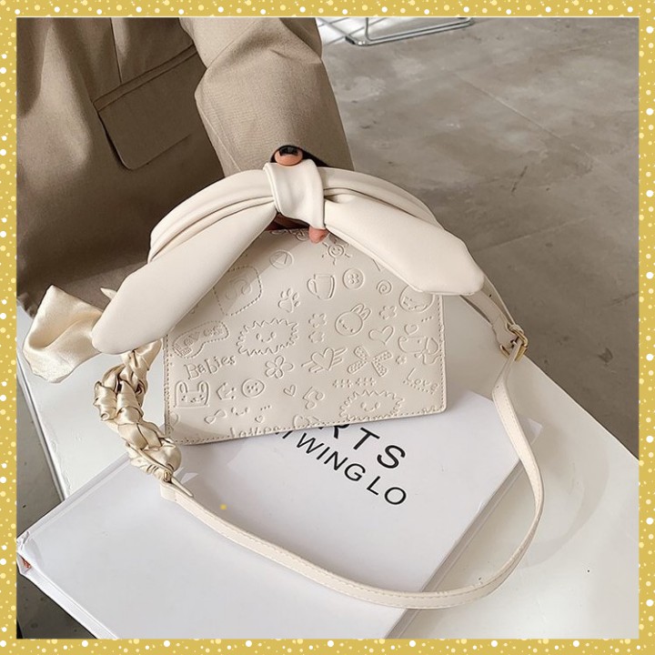 [ 𝒂̉𝒏𝒉 𝒕𝒉𝒂̣̂𝒕 + 𝑽𝒊𝒅𝒆𝒐 ] Túi Xách Nữ - Túi Đeo Chéo Nữ Thắt Nơ MIX Họa Tiết Siêu Xinh ( Mã 001) | BigBuy360 - bigbuy360.vn