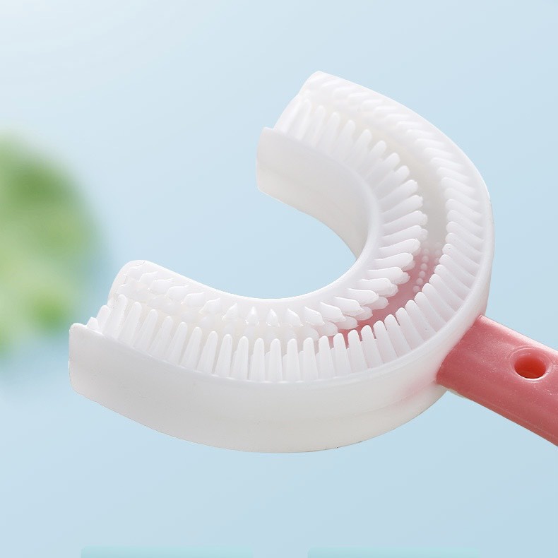 Bàn Chải Đánh Răng Chữ U Silicon BQB Siêu Mềm Cho Bé 2-6 Tuổi ( Loại Xịn Bé Thích Mê )