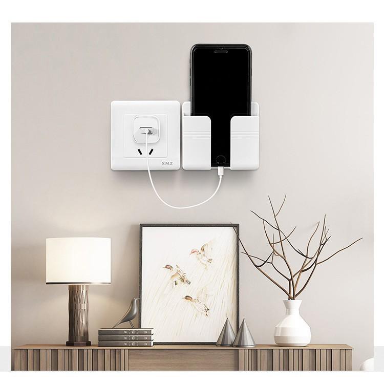 Kệ Sạc Điện Thoại Loại Mới, Kệ Đựng Remote, Móc Giữ Phích Điện  - MTDDT
