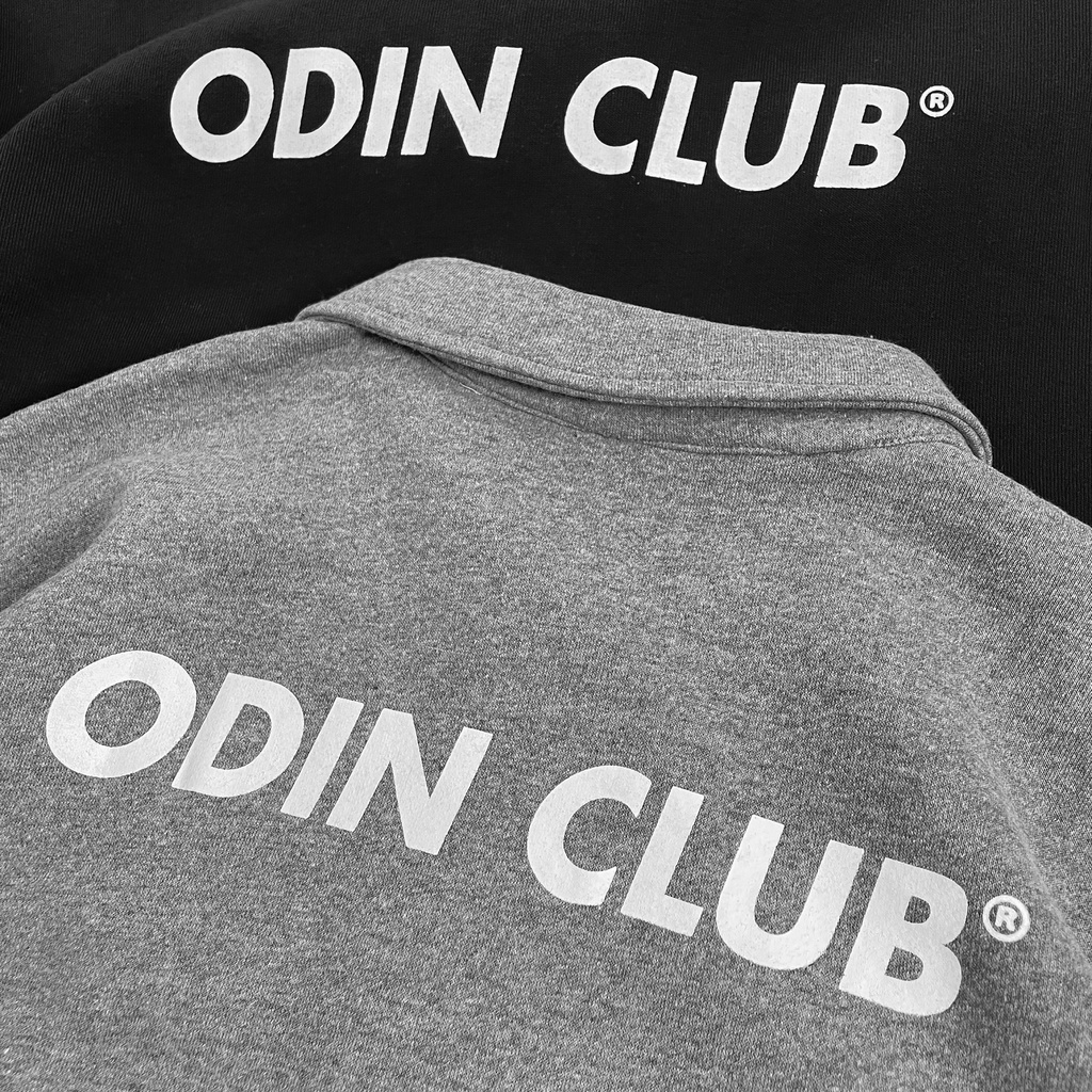Áo Polo Sweater Dài Tay ODIN CLUB Signature, Áo nỉ dài unisex form rộng, Local Brand ODIN CLUB