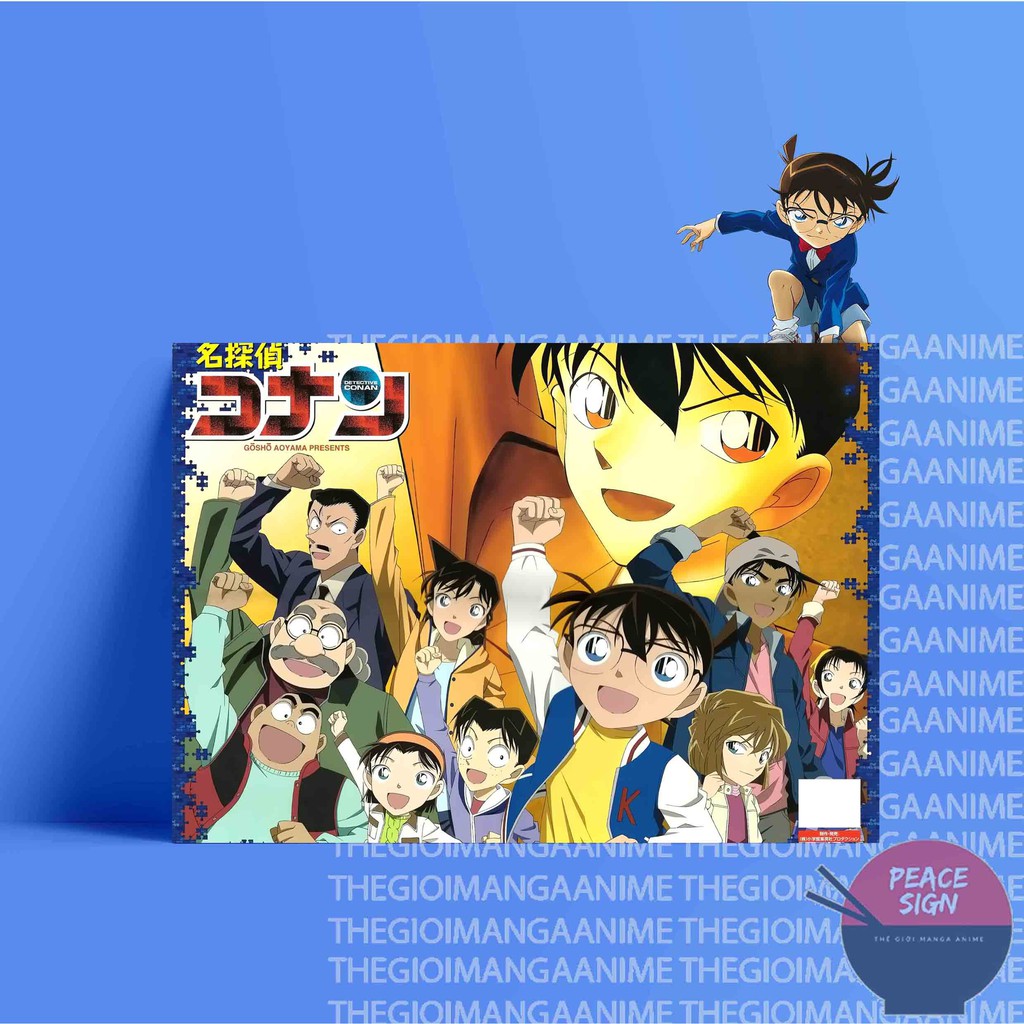 Tấm Postcard giấy 260gsm cao cấp CONAN THÁM TỬ LỪNG DANH A5 anime chibi ảnh đẹp nhiều mẫu