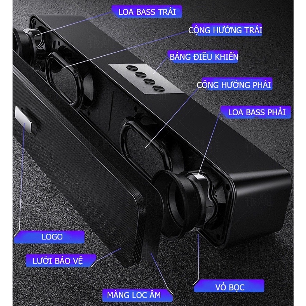 Loa Bluetooth A36 - Cao Cấp Bass Cực Mạnh, Âm Thanh Vòm Tương Thích Mọi Thiết Bị, Dung Lương Pin Khủng-Bảo Hành 12 tháng