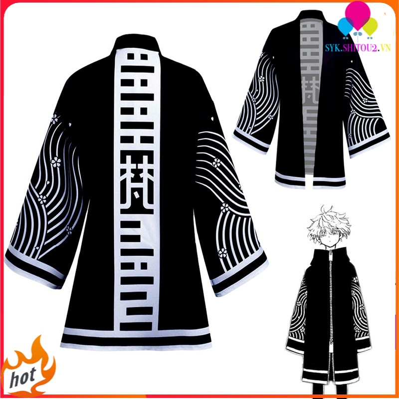 🔝Heavy NEW🔝Anime Tokyo Revengers Trang phục Cosplay, Đồng phục áo choàng, Áo khoác dài tay áo choàng Kawaragi Senju Wakasa Imaushi✅GET IT✅
