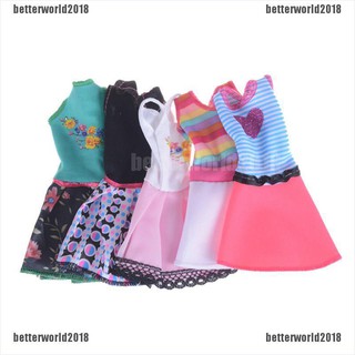 Set 5 Đầm Thời Trang Cho Búp Bê Đồ Chơi