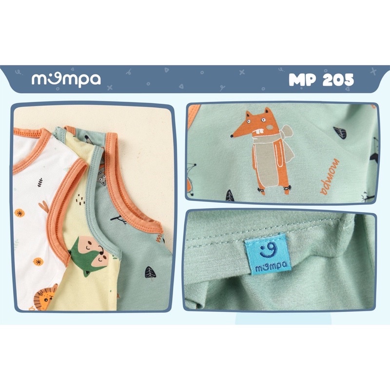MOMPA Bộ quần áo ba lỗ hoạ tiết thương hiệu Mompa cho bé