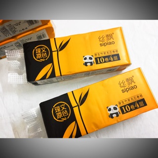GIẤY VỆ SINH SIPIAO TÚI 40 CUỘN (4 DÂY X 10 CUỘN)