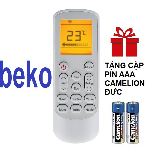 Remote máy lạnh BEKO mẫu 3 - Điều khiển điều hòa BEKO mẫu 3