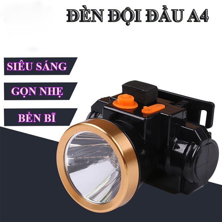 Đèn pin đội đầu A4 chiếu xa siêu sáng