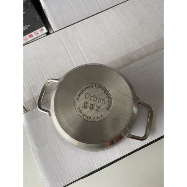 Nồi INOX Ba Đáy 430 16cm , dùng được cho các loại bếp