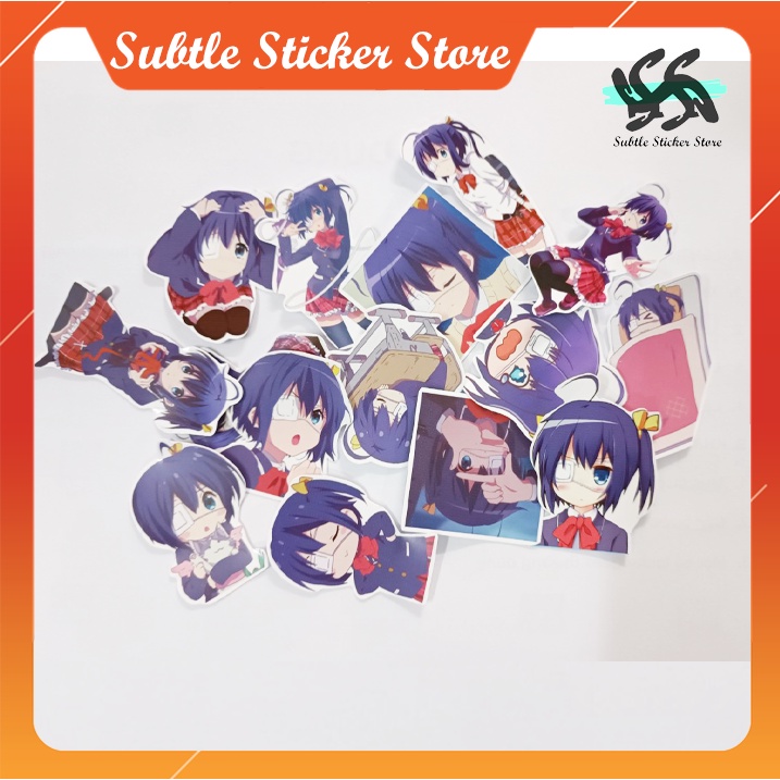 - Set 10/15 Sticker Rikka Takanashi dán trang trí anime