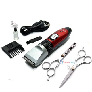 Bộ Tông Đơ Cắt Tóc kemei tặng kèm kéo cắt kéo tỉa