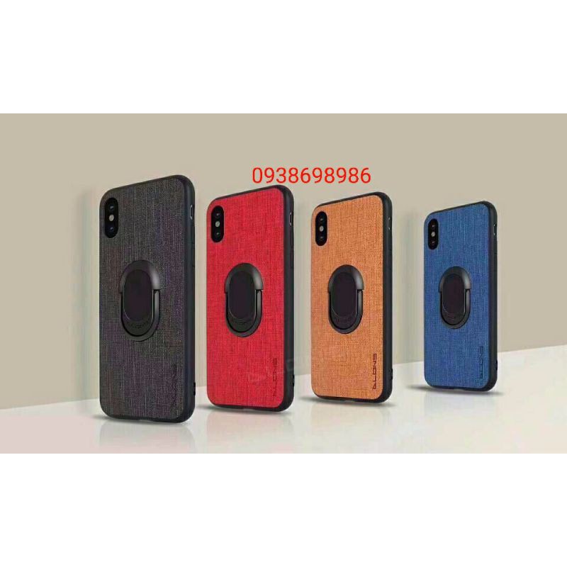 ốp lưng vải kèm iring iPhone X/XR/XS MAX/11/11 PRO/11 PRO MAX hiệu DLONS