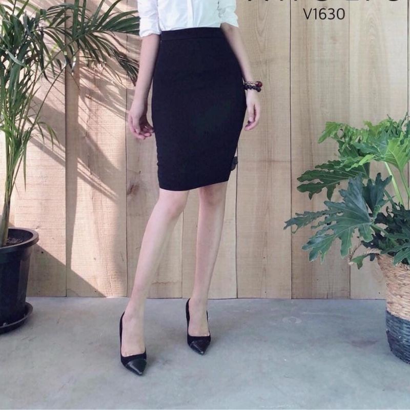 Chân Váy Bút Chì💖𝑭𝑹𝑬𝑬𝑺𝑯𝑰𝑷💖Chân Váy Công Sở  Chất Umi Co Giãn Xẻ Tà Sau | BigBuy360 - bigbuy360.vn