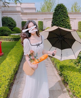 ĐẦM MIDI TRẮNG NƠ NGỰC (KÈM HÌNH THẬT)