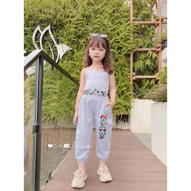 Bộ cotton bé gái❤️phong cách hip hop từ 10-22kg❤️ chất cotton 4 chiều mềm mịn