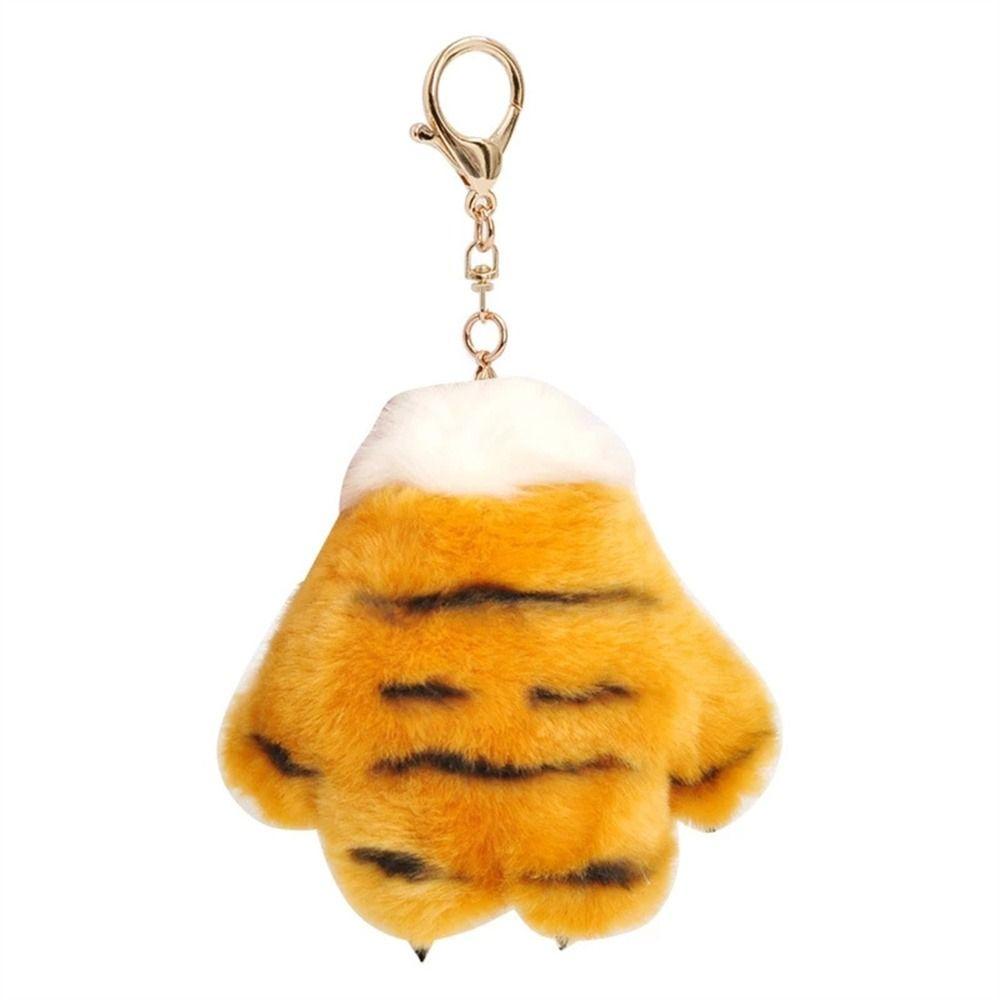 Móc Khóa Hình Móng Vuốt Hổ Nhồi Bông Dễ Thương 12CM