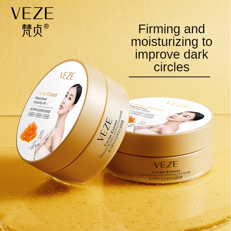 Hộp 60 mặt nạ mắt Venzen pha lê vàng và trứng cá muối giảm nếp nhăn quầng thâm dưỡng ẩm hiệu quả | BigBuy360 - bigbuy360.vn