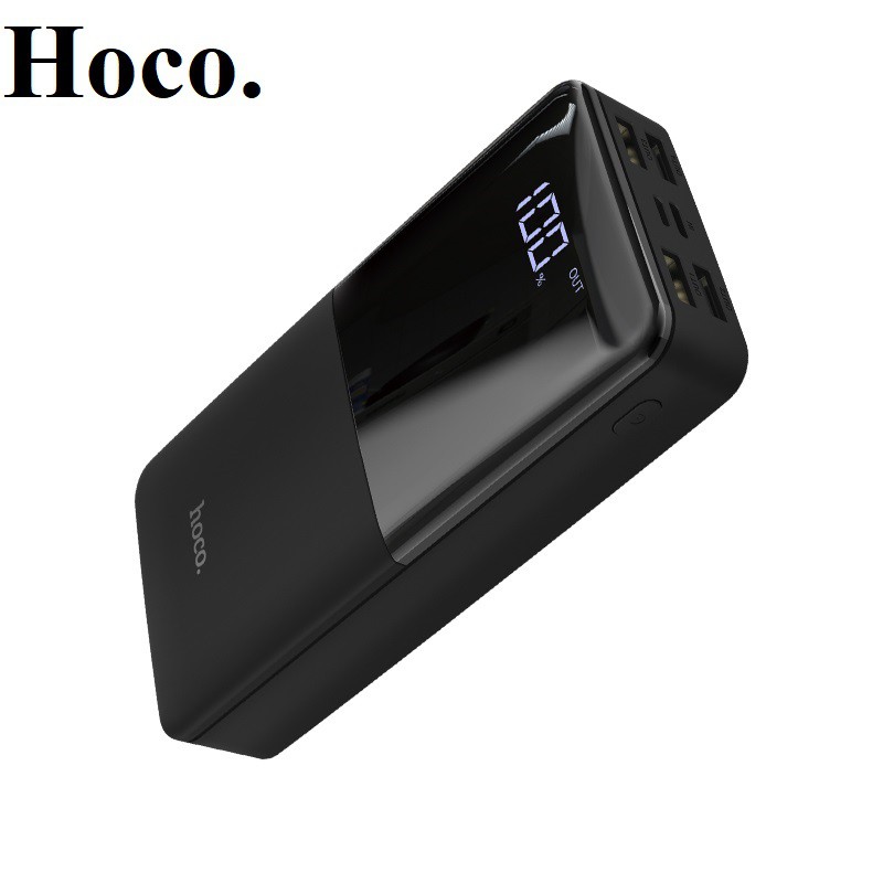 [Mã 252ELSALE hoàn 7% đơn 300K] Sạc dự phòng 30000mah chính hãng Hoco J42b 4 cổng sạc cực nhanh