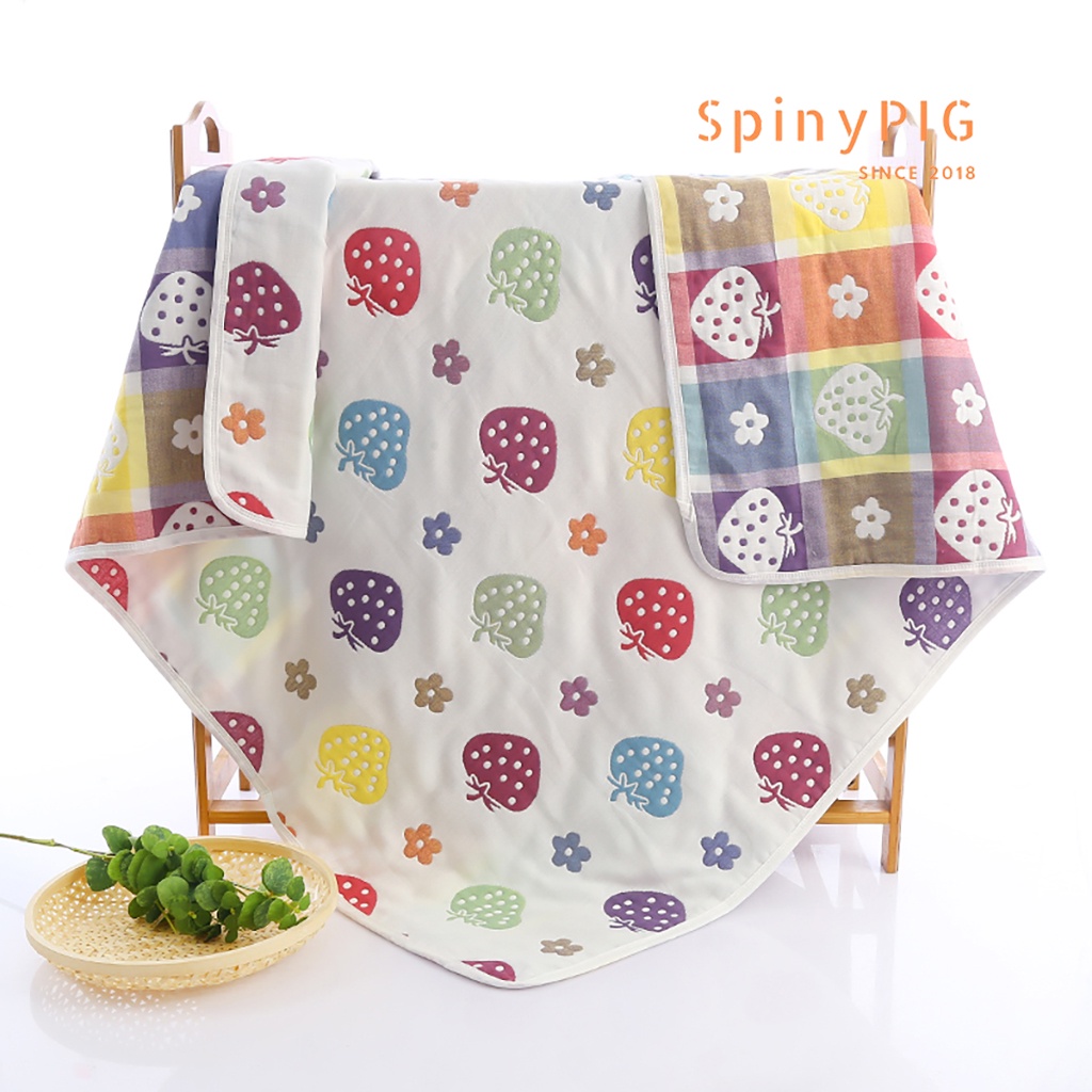 Chăn cho bé 6 lớp 110x110cm Muslin 100% cotton mềm và nhẹ hoạ tiết 2 mặt HÀNG LOẠI 1