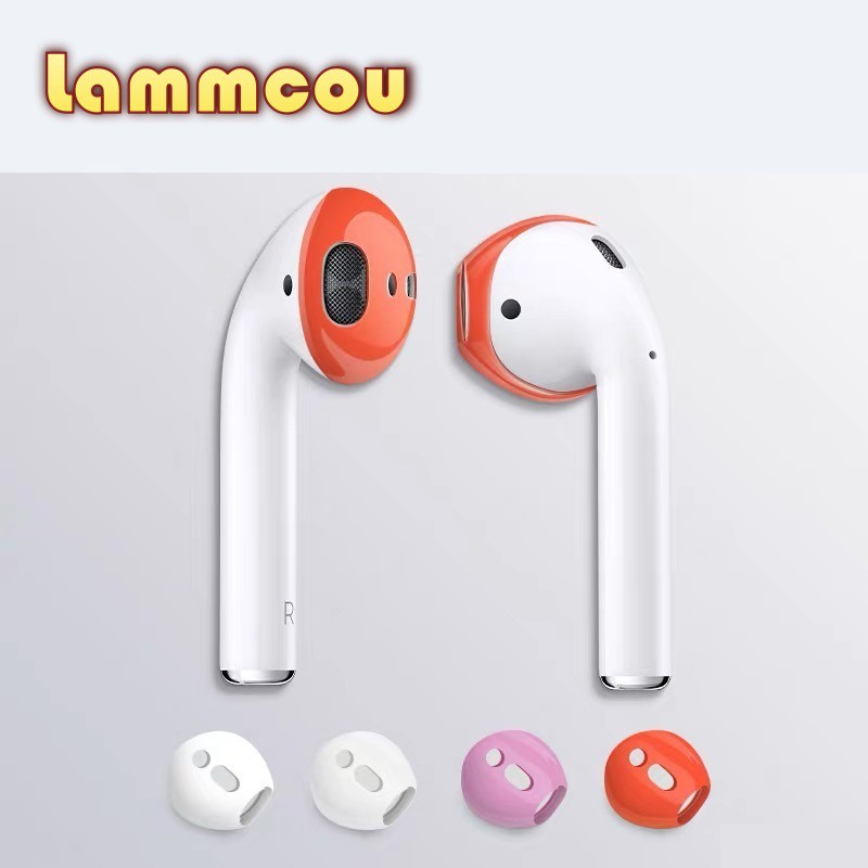 Bọc bảo vệ tai nghe không dây Lammcou nhiều màu chống trượt cho Airpods 1 2