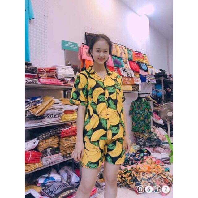 Bộ chuối cho nam và nữ shop có đủ size cho bạn chọn hàng mềm mát