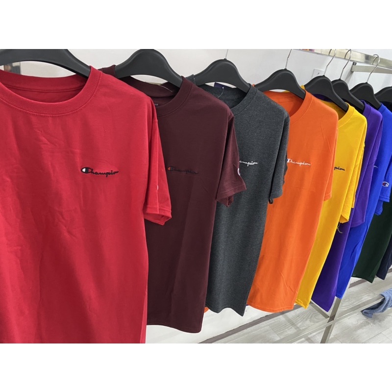 [Áo thun Champion Embroidered Logo chính hãng unisex - 100% AUTHENTIC MUA TRỰC TIẾP USA