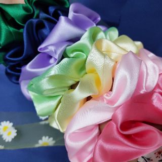 Scrunchies phi bóng/lụa